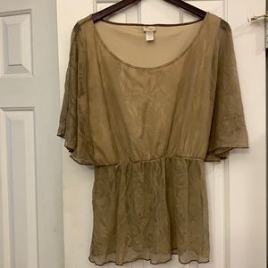 😍 2/$29 Daytrip Semi sheer top XL